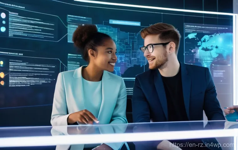 마인드풀테크와 사회적 책임 - **Prompt: Mindful Digital Serenity**
    "A young adult (20s-30s, gender-neutral) is sitting peacefu...