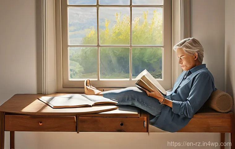 마인드풀테크의 과학적 근거 - **Prompt:** A young adult (gender-neutral) sitting at a minimalist desk, surrounded by a soft, ether...