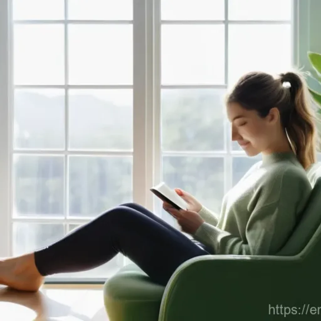 마인드풀테크와 전환 관리 - **Mindful Reading in a Digital Detox Setting**
A serene image of a young woman, appearing to be ...